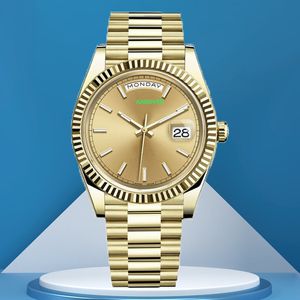 Relógio mecânico automático masculino com pulseira de aço inoxidável completa prata Roma número rosto grande data masculino vidro safira super luminoso à prova d'água montre de luxe