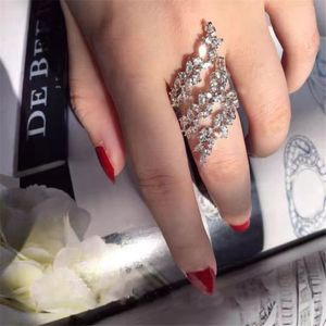 Ręcznie robione pierścionki ślubne Proste biżuterię modną słodką uroczą 925 srebrny markiz