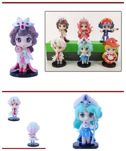 PVC aksiyon figürü ve bebek manga hissediyorum 6pcs anime manga figür modeli figür hayvan antik karakter modeli minifigures figürin pop figür bebek oyuncak manga anime