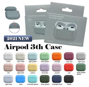 Nyaste för Apple Airpods 3: e AirPods 4 Cover Silicone Cover Case Earphone Accessories Skin Cover3809521