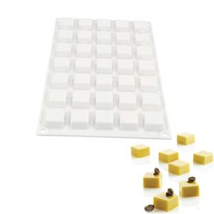 35 otworów Micro Square 5 Formy silikonowe do ciast czekoladowe cukierki deser pieczenia