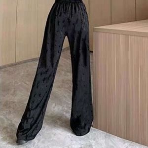 2024SS YY Women Pants Designer Pants Women Fashion Letter Print Grafik Hög midja Kolsyra Kvinnor Staka byxor