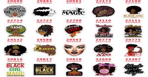 60pcslot PR20090 Fashion Black Girls Harts Cartoon Flatback för hårbågar Hårtillbehör Plan hartshantverk DIY DECORATIONS1044393