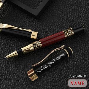 Personalizar caneta gel material escolar papelaria loja metal luxo esferográfica acessórios de escritório escrita personalizada bonita 240306