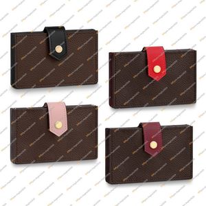 Unisex moda tasarımcısı lüks porte cartes kredi kartı sahibi cüzdan anahtar kese para çantası üst ayna kalitesi m69761 m80878 busine297k