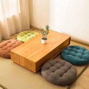 Cushion Decorative Pillow Inyahome Thick Tufted Round Floor Chair Seat Cushion Meditation Pad For Yoga Living Room Sofa Balcony Ou270s