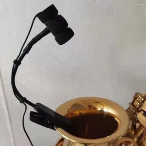 Микрофоны, 1 шт., портативный 3-контактный 4-проводной микрофон с зажимом для саксофона, всенаправленный звукосниматель для музыки, аксессуары для музыкальных инструментов