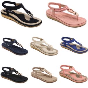 2024 Summer Women Shoes Sandaler Low Heels Mesh Surface Leisure Mom Black White Large Size 35-42 J41 GAI