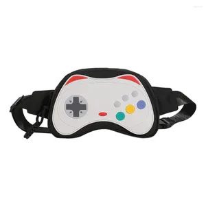 Midjesäckar gamepad springer kvinnor väska mode söt tjej enkel casual bärbar fanny pack nylon rese vandring