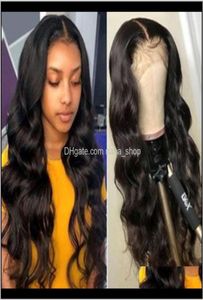 Produkter Drop Leverans 2021 Yyong 30 32 tum 13x6 13x4 Spets Front Human Hair Wigs For Black Women Remy Malaysian Body Wave 4x4 CLO6556022