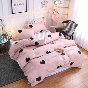 Christmas gifts Bedding Set luxury 3 4pcs Family Set Duvet Cover Bed Flat Sheet Pillow Case Twin Full Queen King Size 201211236S