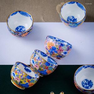 Copos pires incomum estética jingdezhen porcelana cerâmica xícara de chá teware teware caneca artesanal esmalte para puer kung fu oolong tieguanyin