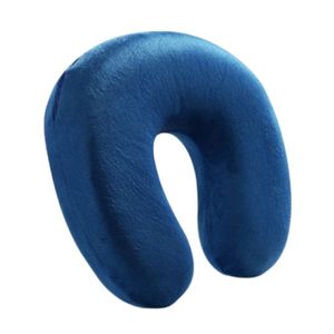 Portable U Shape Massage Memory Foam Pillow Zero Stress Comfortable Multi Colors for Travelling1862