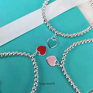 2024 Bransoletka modowa w kształcie serca pamiątkowa biżuteria na prezent dla dziewczyny Sier Designer FTUY