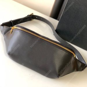 10a üst kaliteli bel çantaları tasarımcı kemer çantası 25cm Cowhide Fanny Pack Ana Zincir Cüzdan Erkekler Göğüs Çanta Kart Tutucu Tasarımcı Fanny Pack Hediye Kutusu Ambalaj Siyah Çanta