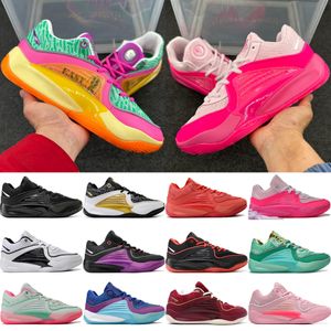 Top KD 16 Uomo Donna Scarpe da pallacanestro KD16 Scarpe da ginnastica firmate NY vs. NY Aunt Pearl Nero Metallizzato Oro Bred Durants Scarpe da ginnastica da uomo all'aperto Taglia 36-46