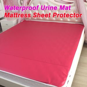 Couro do plutônio à prova dwaterproof água colchão folha protetor almofada capa cama lavável adultos crianças couro falso à prova dwaterproof água urina mat260y