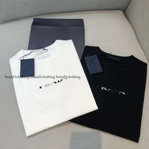 Designer da uomo e da donna con cornice da lettera stampata moda uomo cotone maglietta casual manica corta S abbigliamento etichetta in metallo magliette campione misto