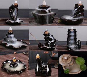 Different Styles For Choice Ceramic Backflow Incense Burner Waterfall Incense Holder Censer Use In Home Office Teahouse7736496