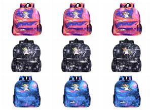 Zaino per unicorno cartone animato Galaxy Stampa Spalle Borsa da scuola per bambini Borsa da viaggio da campeggio Zaino ad alta capacità 32 stili HHA4853767015