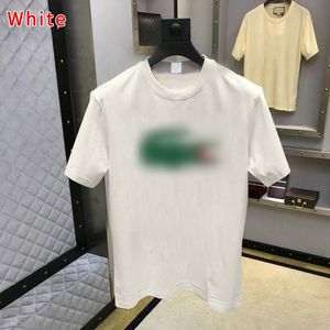 2024 Sommar Ny Cotton Summer Street Mens T-shirt Män kvinnor Kort ärmar Casual Tee Size S-3XL 8 Färg