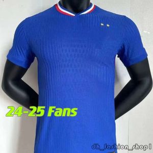 24 25 French Mbappe Kante Benzema Soccer Jerseys Euro Cup Fans Player Version Griezmann Giroud Maillot de Foot Men Shirt Kids Kit Varane Dembele Football Uniform 523