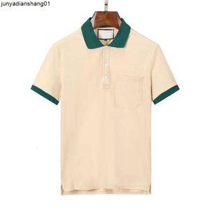 Designer Mens Stylist Polo Shirts Gg Italy Men Clothes Polos Print Short Sleeve Fashion Casual Mensummer t