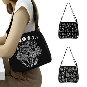 Abendtaschen Gothic Mädchen Hexe Wicca Handtaschen Retro Freizeit Schulter Frauen Kreuz Griff Tasche Unterarm Weibliche Kupplung Totes158B