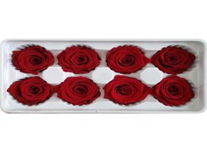 8 PCSBOX Yüksek Kalite Korunmuş Çiçekler Çiçek Sevgililer Ölümsüz Gül 5cm Çapı Anneler Günü Hediye Sonsuz Yaşam Flower2912930