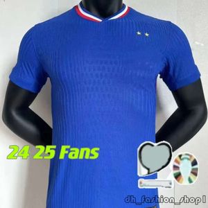 24 25 Franska Mbappe Kante Benzema Soccer Jerseys Euro Cup fans Player Version Griezmann Giroud Maillot de Foot Men Shirt Kids Kit Varane Dembele Football Uniform 930