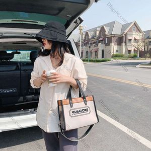 2024 Handheld Canvas Womens New Fashion Ins Network Popular Tote Broadband Letter Bag Model