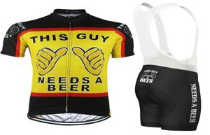2021 This Guy Needs a Beer Radsport-Team-Trikot 19D Bike-Shorts-Set Ropa Ciclismo HERREN MTB Sommer PRO RADFAHREN Maillot unten Clot1175792