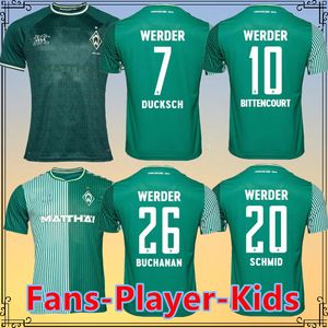 2024 Werder Bremen Soccer Jerseys Kownacki Keita Borre Friedl Stark Stage Bittencourt Ducksch 23 24フットボールの男性と子供シャツ125周年記念スペシャルジャージー