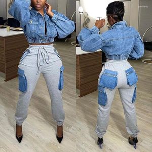 Kobiety Pants Joggers Women Cargo Dringstring High tali