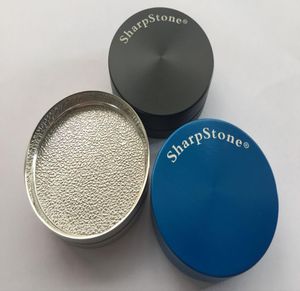 En kvalitet Sharpstone -slipmaskiner Metalllegering Herb slipmaskiner Tobak Skarpa Stenslipare 2 Lager 50mm Grinder vs Space Case Grinder3733638