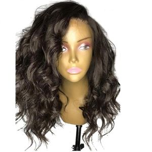 Oulaer Glueless 13x6 Front Lace Wigs Human Hair With Baby Hair Wavy Peruvian Nonremy Pre Plucked Natural Hair 150 Density8918866