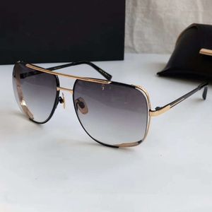 Occhiali da sole speciali da uomo per uomo Tonalità marrone oro nero Run Way Frame Occhiali da sole da uomo Sonnenbrille Gafas de sol Nuovo con box255R