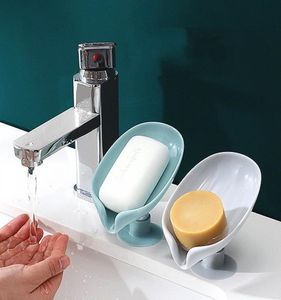 Bladform tvålar lådan dränera tvålhållare lådor badrum duschhållare svamp förvaringsplatta bricka badrumsmaterial h13680433
