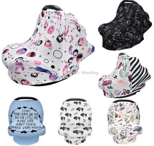 31 styles INS Floral Stretchy Cotton Baby Nursing Cover breastfeeding cover Stripe Safety seat car Privacy Cover Scarf Blanket M334643885