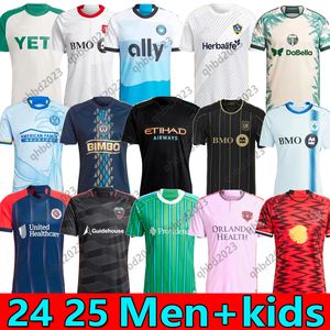 2024 LAFC Soccer Jerseys La Galaxy NYCFC Seattle Sounders Charlotte DC Orlando Glakoakis Westwood 24 25 Bronico York Men Kdis Football Shirts City Football Shirt