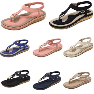 2024 summer women shoes Sandals low heels Mesh surface Leisure Mom Black white large size 35-42 J28 GAI