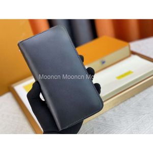 Fashion Women Wallet Black Handbag Men Long Wallet PU Leather Single Zipper Wallet Classic Zero rectangle Wallet Clip