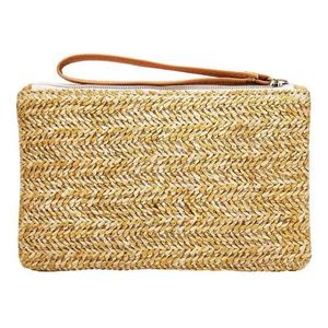 Purses Mini Straw Hand Coin Woven Purse Bag Weaving Clutch Bags Casual Summer Beach Mobile Phone Key Pocket Pouch Pack For Women279D