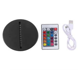 Colors Changeable Touch LED Lamp Base for 3D Illusion Lamp 4mm Acrylic Light Panel 3D Nights Lights8928568