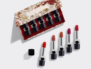 Refillable Lipstick Collection X 5 Piece Travel Size Couture Color Velvete Longwearing Lipsticks Kit Luna New Year Of Tiger Flor3264913