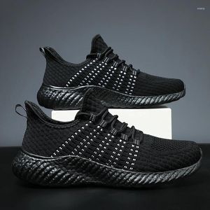 Spring Shoes Men's Casual 942 Plus Size 46 Trend Sports 47 Running Light Mesh Breathable Summer Black 81547 815