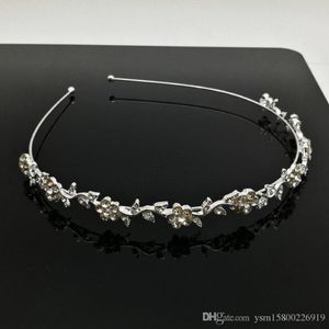 5pcs Silver Plated Crystal Wedding Bridal Headband Tiara Hair Band Lady Fashion238N