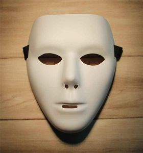 Пустая маска Jabbawockeez Хип-хоп Белая маска Венецианский карнавал Марди Гра Маски для Хэллоуина Маскарадные шары Косплей Костюм Fes3154151