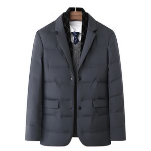 Męska moda ciepła wszystko w dół kurtki Down High-klasy koreańska wersja brytyjskiego stylu gospodarzy rekreacyjnej Blazer 240304