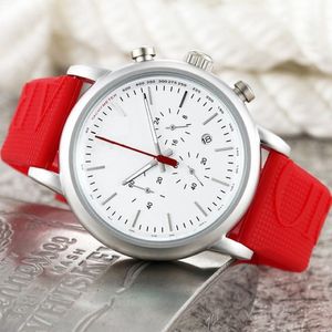 2022 hochwertige Luxusuhren Sechs Stiche Alle Zifferblätter funktionieren Quarz-Designeruhren AMN Brandneue Fashion Rubber Starp Montre 278r